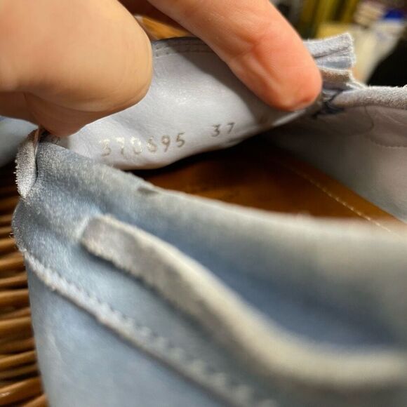 Gucci Moccasin Suede Driver Loafer Flats Slip On Light Blue Bamboo Tassel 7‎ - Picture 8 of 9